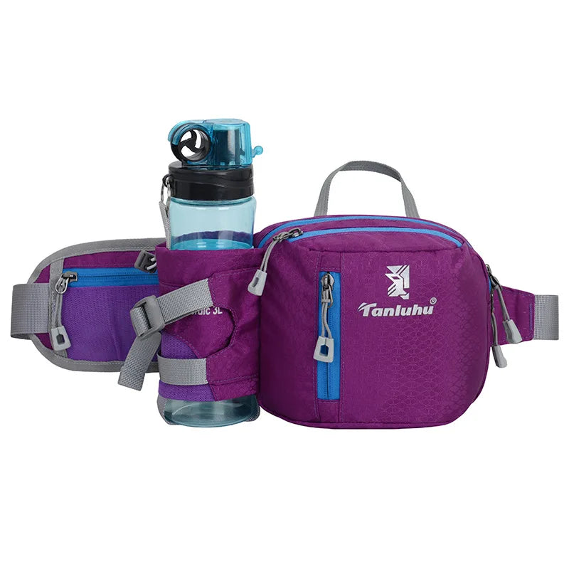 Ceinture de running pour Gourde Sport. Violet
