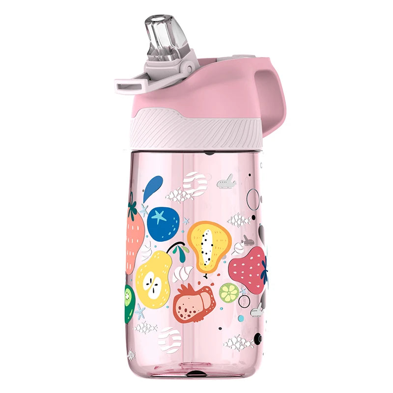 Gourde Enfant Tritan avec Paille Sans BPA FJbottle 450ml FRUITS