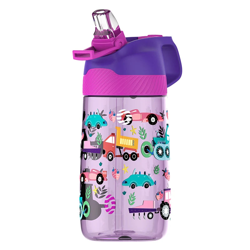 Gourde Enfant Tritan avec Paille Sans BPA FJbottle 450ml VIOLET