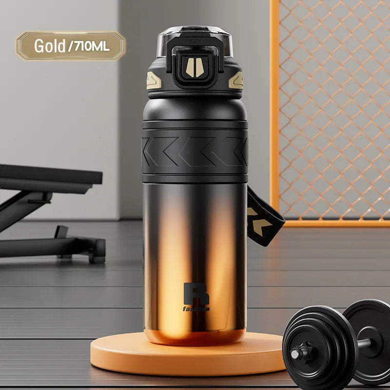 Gourde Sport Isotherme 316 de Haute Qualité 710ml Gold
