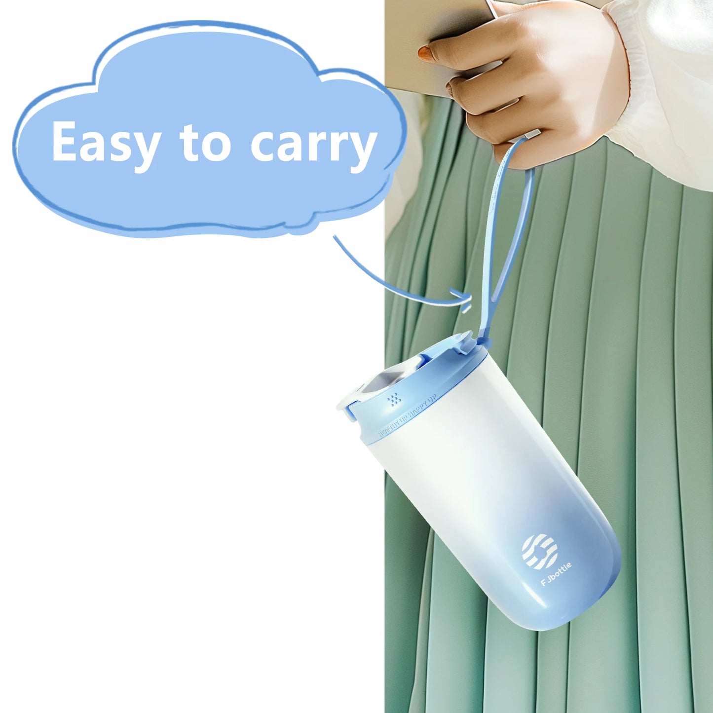 Mug Isotherme avec Paille FJbottle 450 ml quality