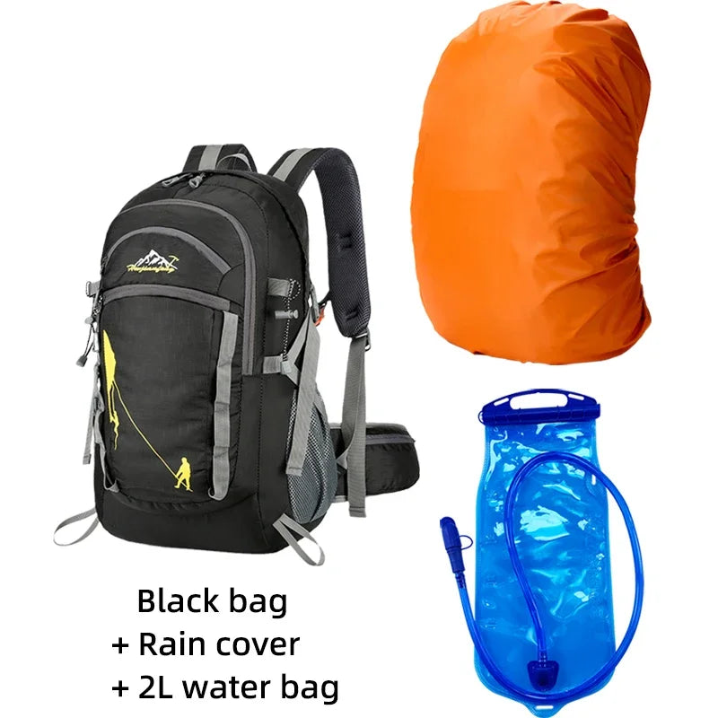Sac à Dos d'Hydratation pour Sports 35L Black, Cover, 2L water bag
