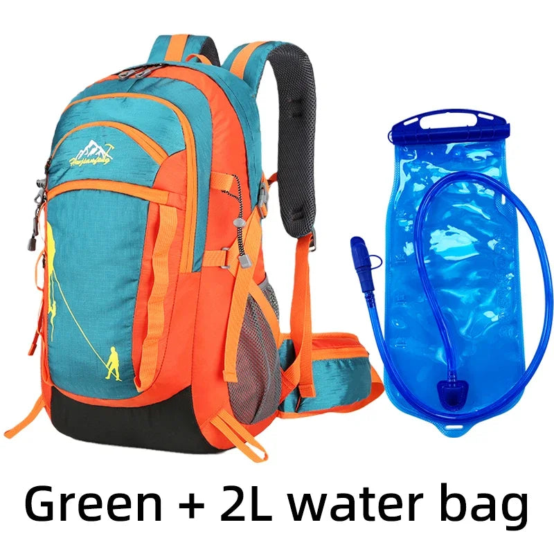 Sac à Dos d'Hydratation pour Sports 35L Green, 2L water bag