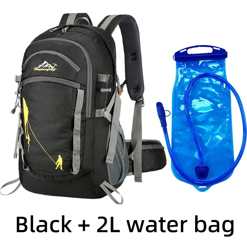 Sac à Dos d'Hydratation pour Sports 35L Noir, 2L water bag