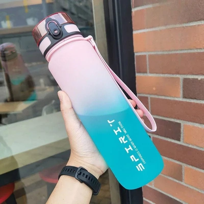 Gourde Sport Plastique Sans PBA 1000ml pink green