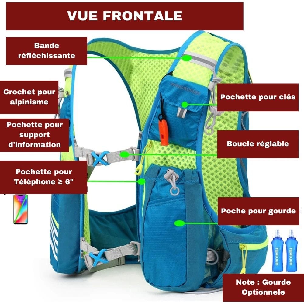 Sac à dos d'hydratation INOXTO ML