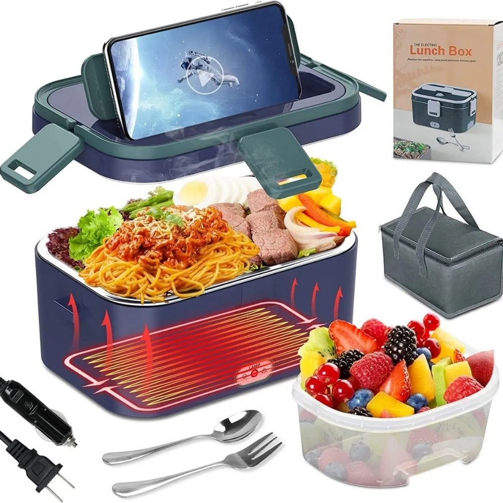 Boîte à repas chauffant électrique - Lunch box chauffante 1,05 L rechauffer  repas pas cher