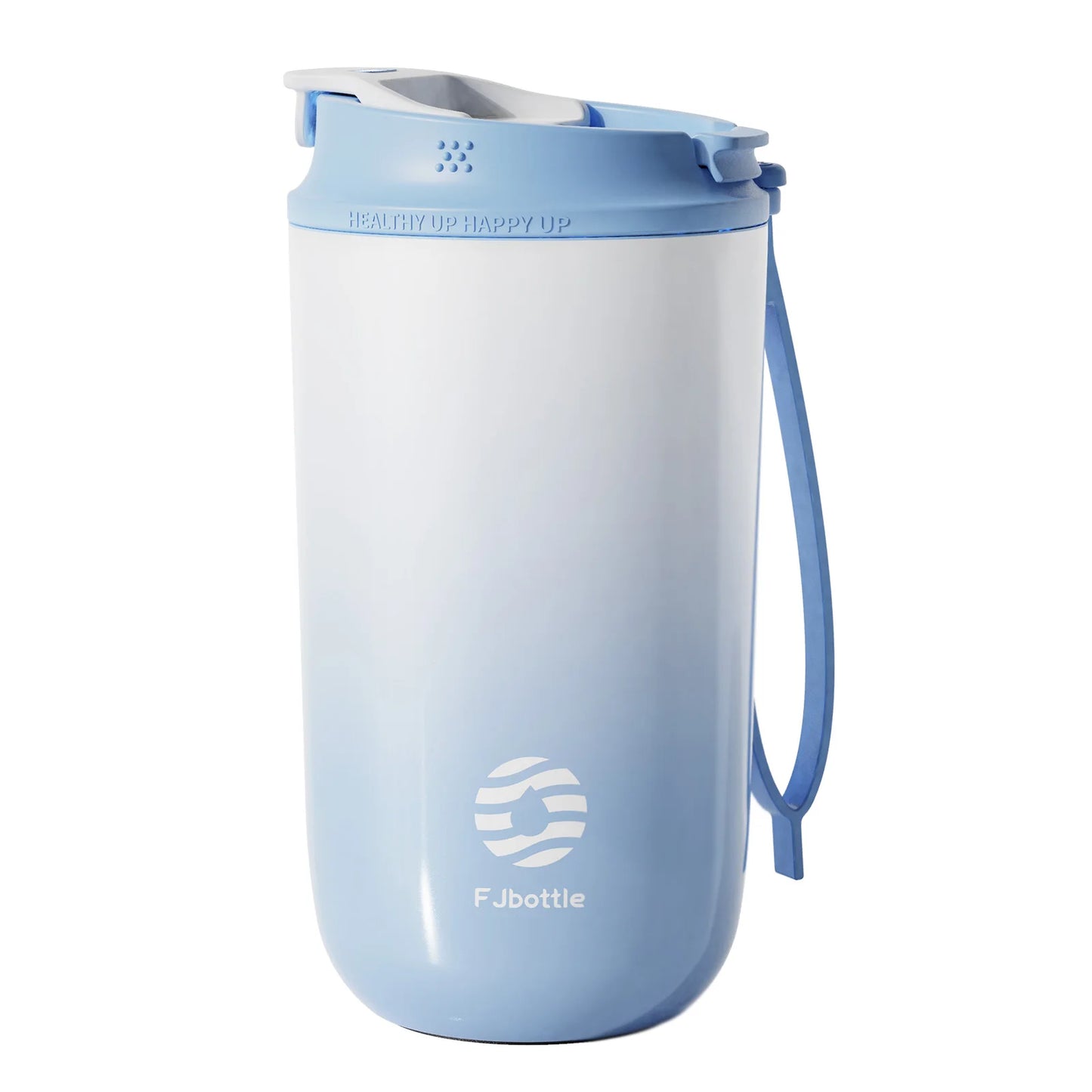 Mug Isotherme avec Paille FJbottle 450 ml Blue