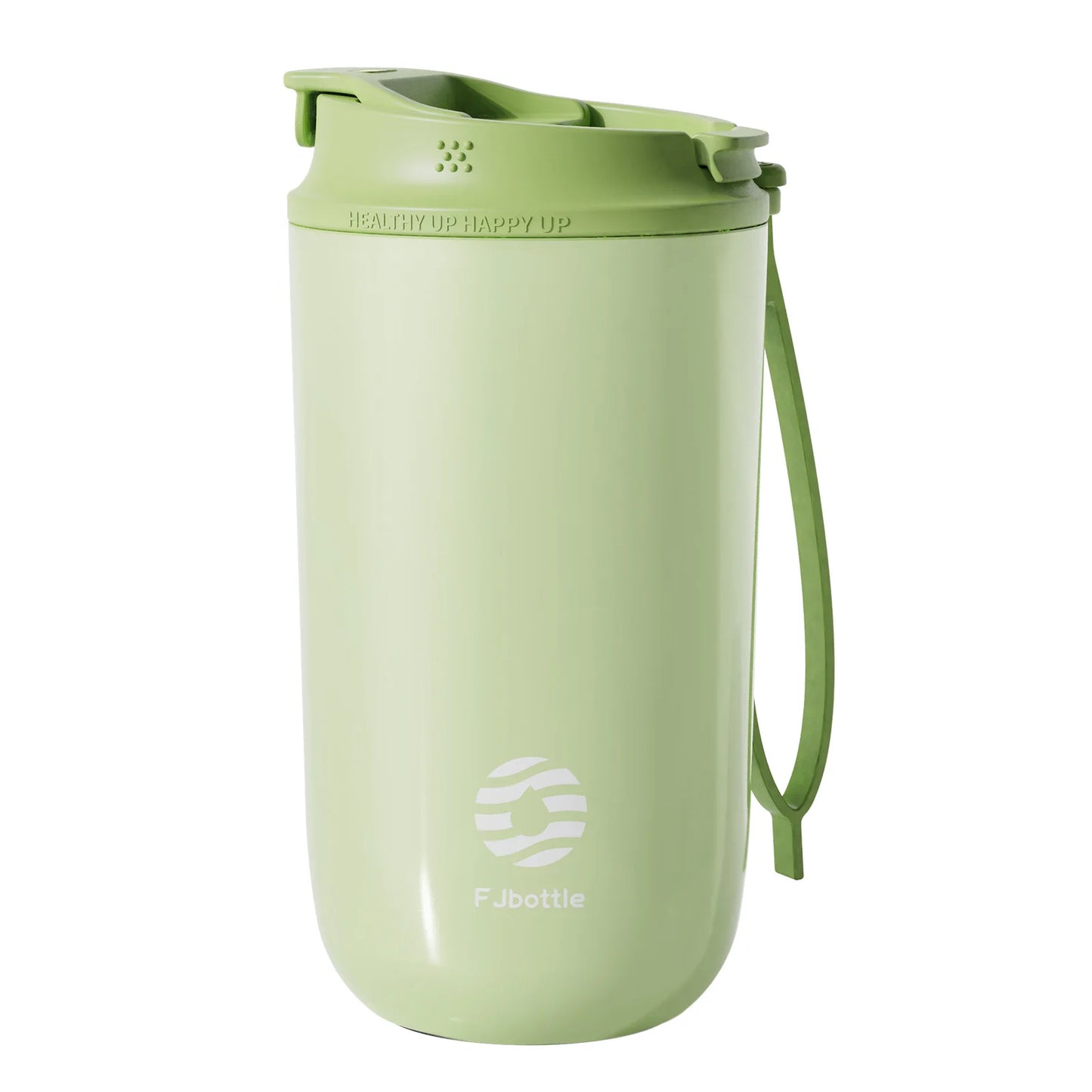 Mug Isotherme avec Paille FJbottle 450 ml Green