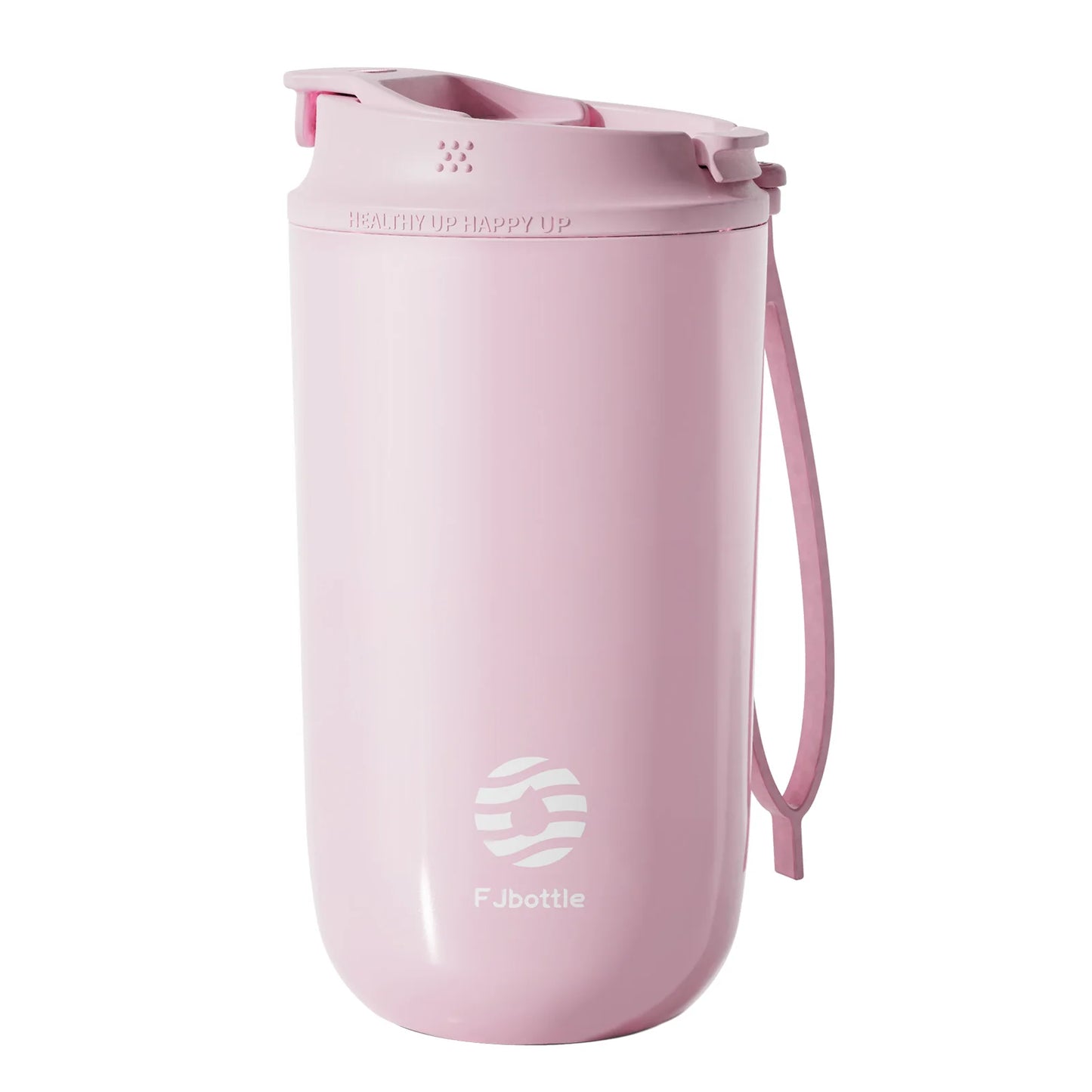 Mug Isotherme avec Paille FJbottle 450 ml rose