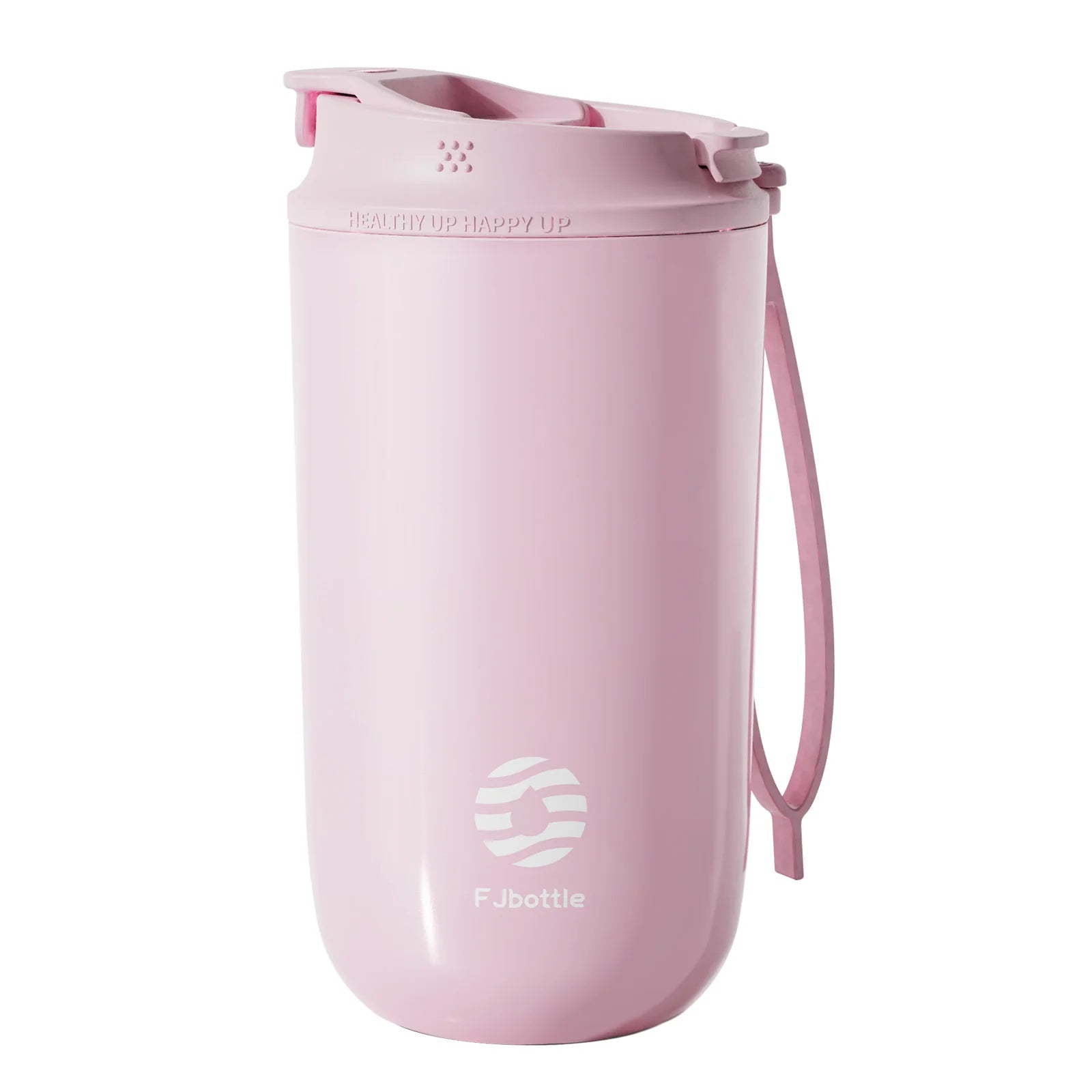 Mug Isotherme avec Paille FJbottle 450 ml rose