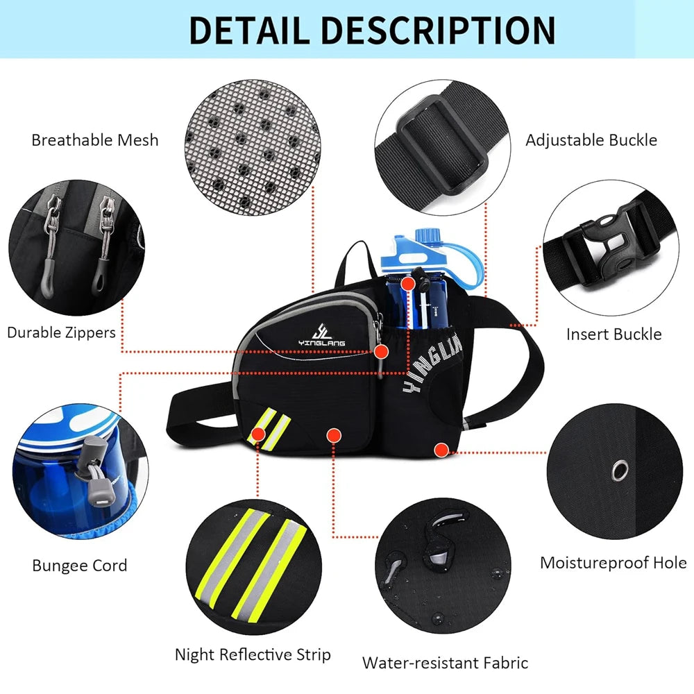 Sac Banane Hydratation pour running Trail. Caracteristics5