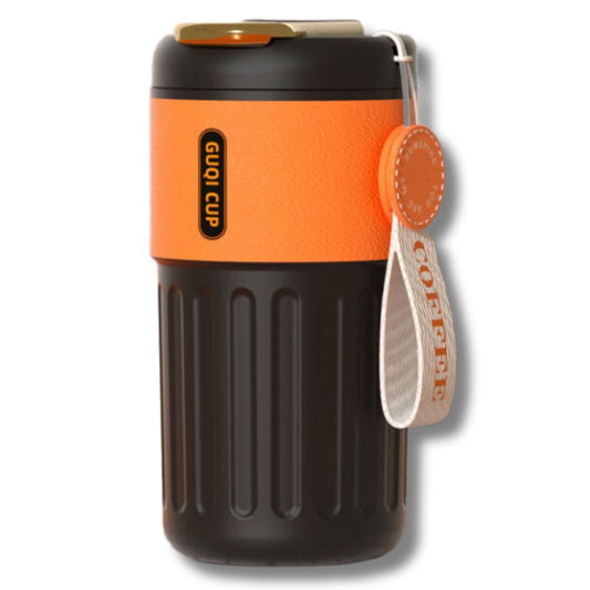 Gourde 316 Inox Isotherme Orange Noir 410ml Orange Noir