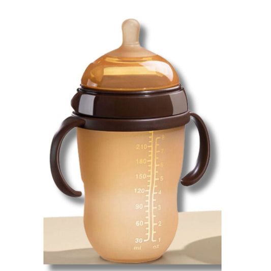 Gourde Bébé en Nano Silicone Marron 250ml Marron