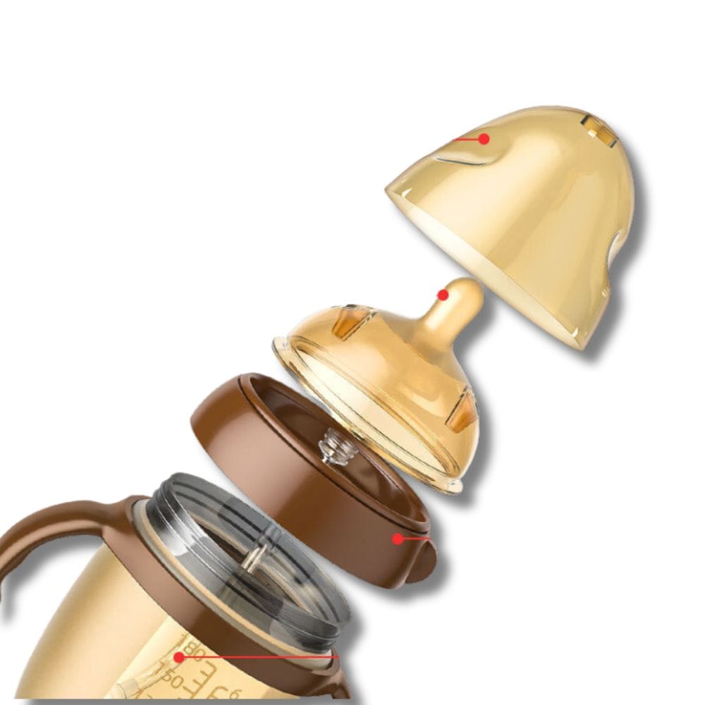 Gourde Bébé en Nano Silicone Marron 250ml Marron