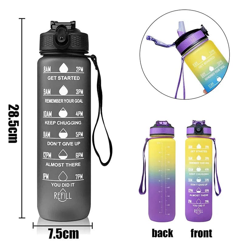 Gourde de Sport en Plastique Sans BPA 1000ml