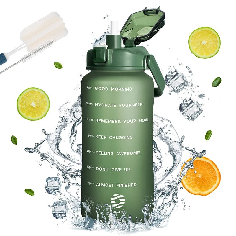 Gourde de Sport Plastique Tritan Adulte 2000ml Green / CHINA / 2000-2800ml