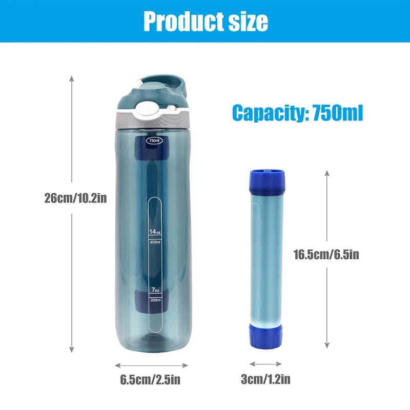 Gourde Filtrante Plastique 750ml