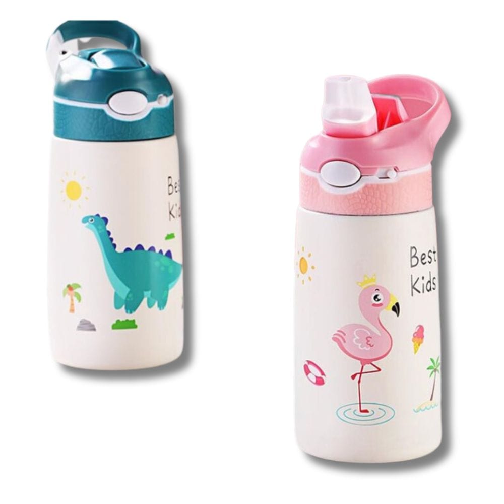 Gourde Isotherme Enfant Rose avec Sac 400ml Rose