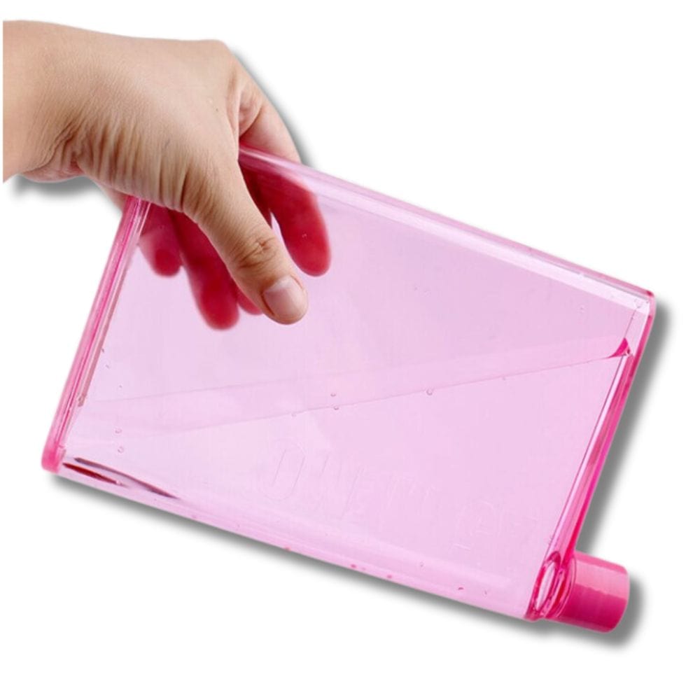 Gourde Plate en Plastique Rose 350ml Rose