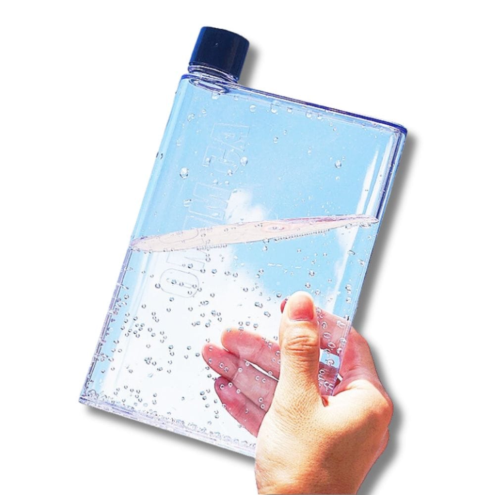 Gourde Plate en Plastique Rose 350ml Rose