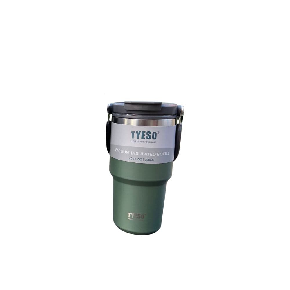 Gourde Tyeso Isotherme Acier Inoxydable 600ml Green-1pcs